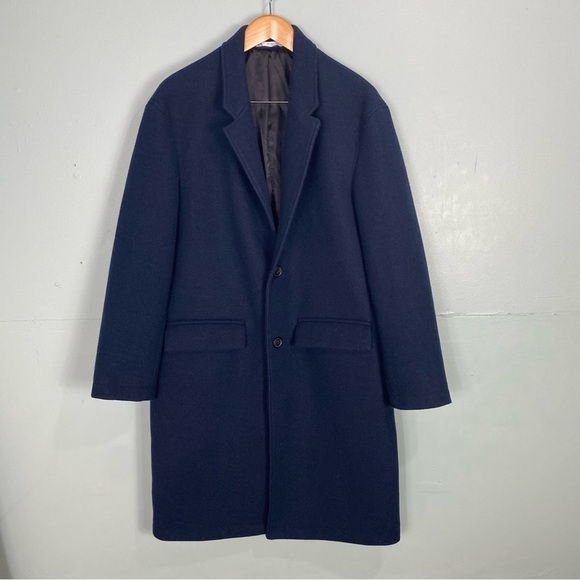 Zara Chester Coat Blue 9621 480‎ Sz  XL - Picture 2 of 8
